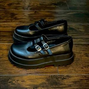 Platform Mary Janes.